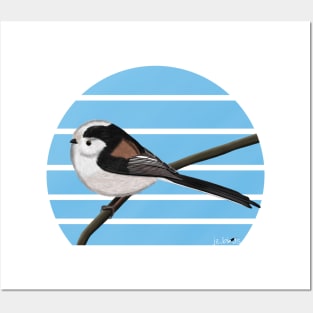 jz.birds Long Tailed Tit Bird Design Posters and Art